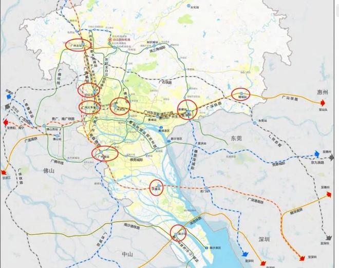 站之间目前有多少条铁路线路往来？冰球突破正规网站广州站和广州东(图3)